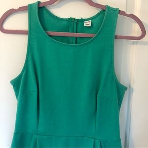 Teal/green cotton dress
